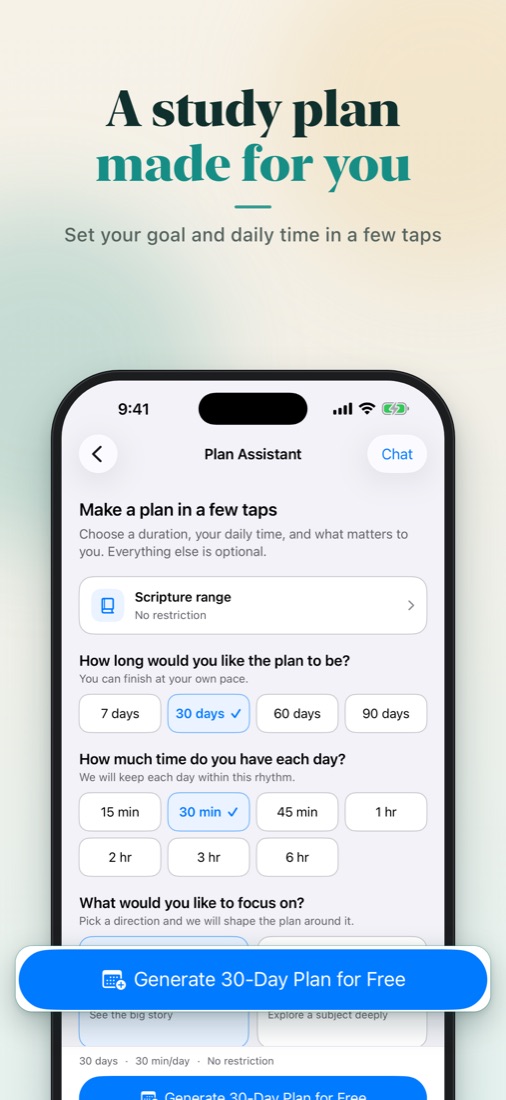 Plan assistant
