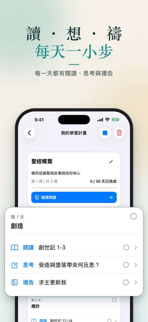 每日計畫詳情